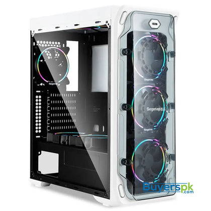 Segotep Lux Ii Atx Rgb Gaming Case – White - Casing Price in Pakistan