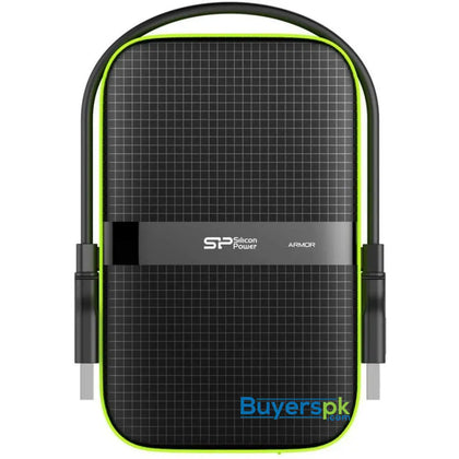 Silicon Power Black 1TB Rugged Portable External Hard Drive Armor A60 - Hard Drive