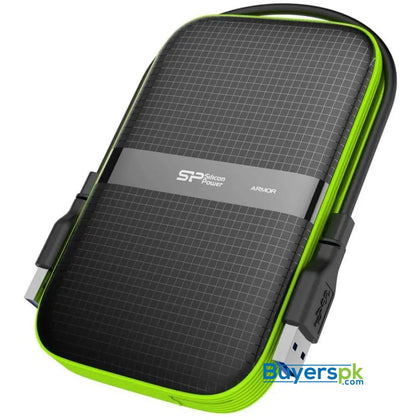 Silicon Power Black 2TB Rugged Portable External Hard Drive Armor A60 - Hard Drive