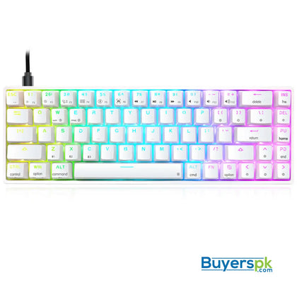 Sk68s White (abs Keycaps) Switches: Red - gaming keyboard Price in Pakistan