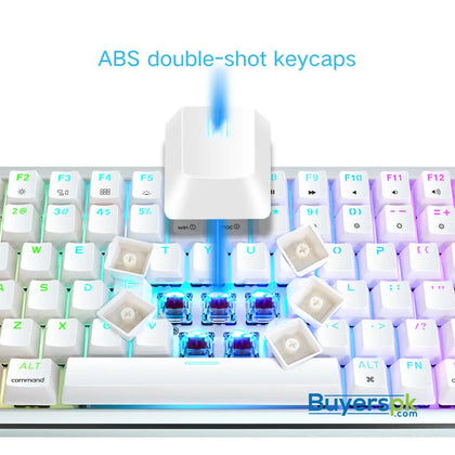 Sk84k White (abs Keycaps) Switches: Red - gaming keyboard Price in Pakistan