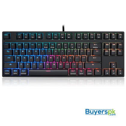 Sk87s White (abs Keycaps) Switches: Red - gaming keyboard Price in Pakistan