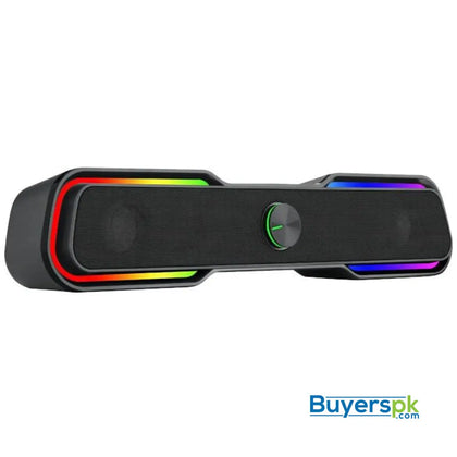 T-dagger X-ray T-tgs600 2 X 3w | 3.5mm | Rgb Soundbar – Black - Speaker Price in Pakistan