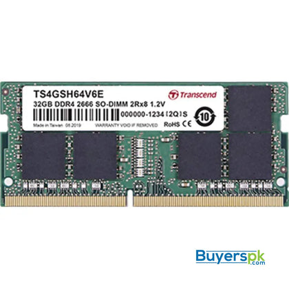 Transcend Laptop Ram 32gb Ts2666hsh-32g - RAM Price in Pakistan