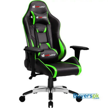 Warlord Phantom Gaming Chair - Black/Green Phantom-Green - Chair