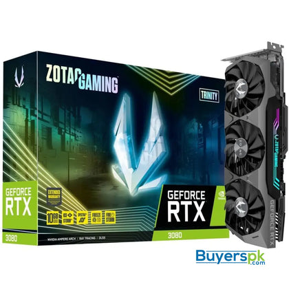 Zotac Gaming Geforce Rtx 3080 Trinity Lhr 10gb Graphics Card Zt-a30800d-10plhr - Graphic Price in Pakistan